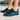 Cascade barefoot water shoe in blue, lifestyle view