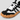 Heron barefoot shoe in white + black, second view