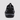 Cascade barefoot water shoe in black, heel view