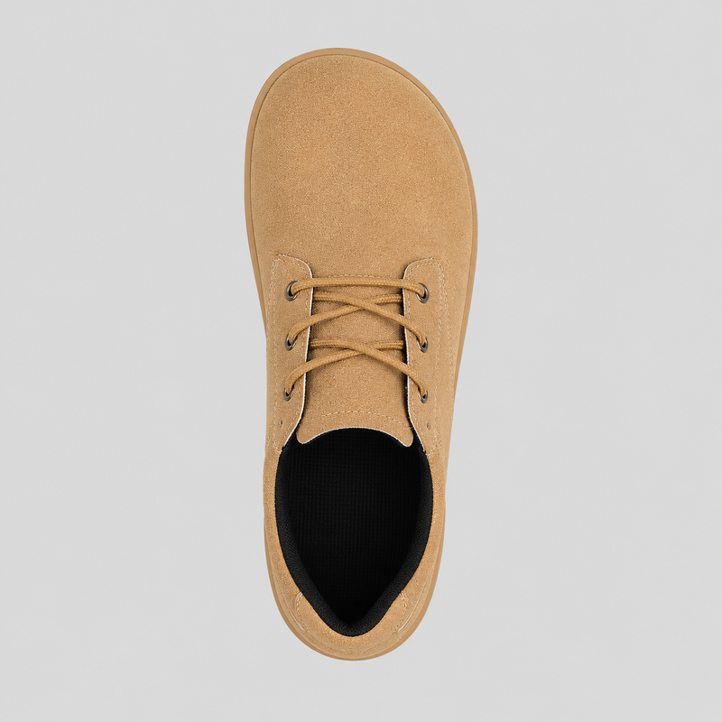 Overhead view of the Haven showing its wide ball toe box