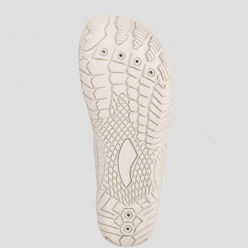 Three quarter view of the Terra showing its flexible rubber sole