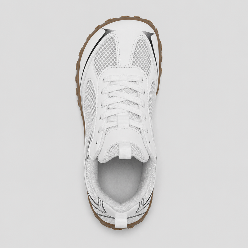 Volt barefoot light hiking sneaker photographed in the studio