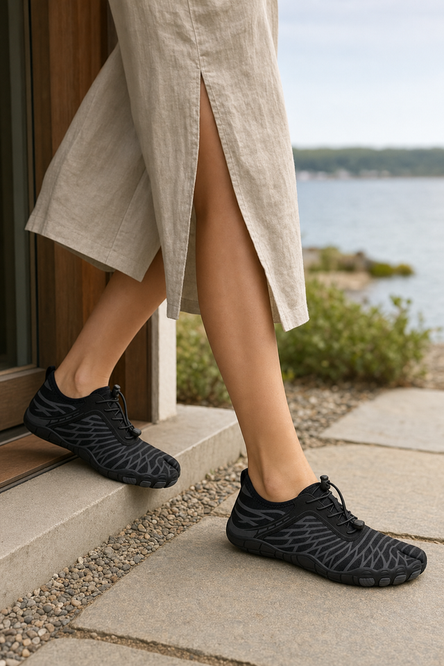 Stepping out of the front door in the Cascade for a short errand