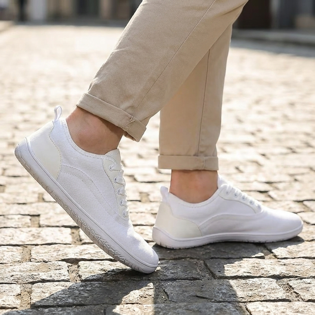 Walking easily on a pavement in the Cove